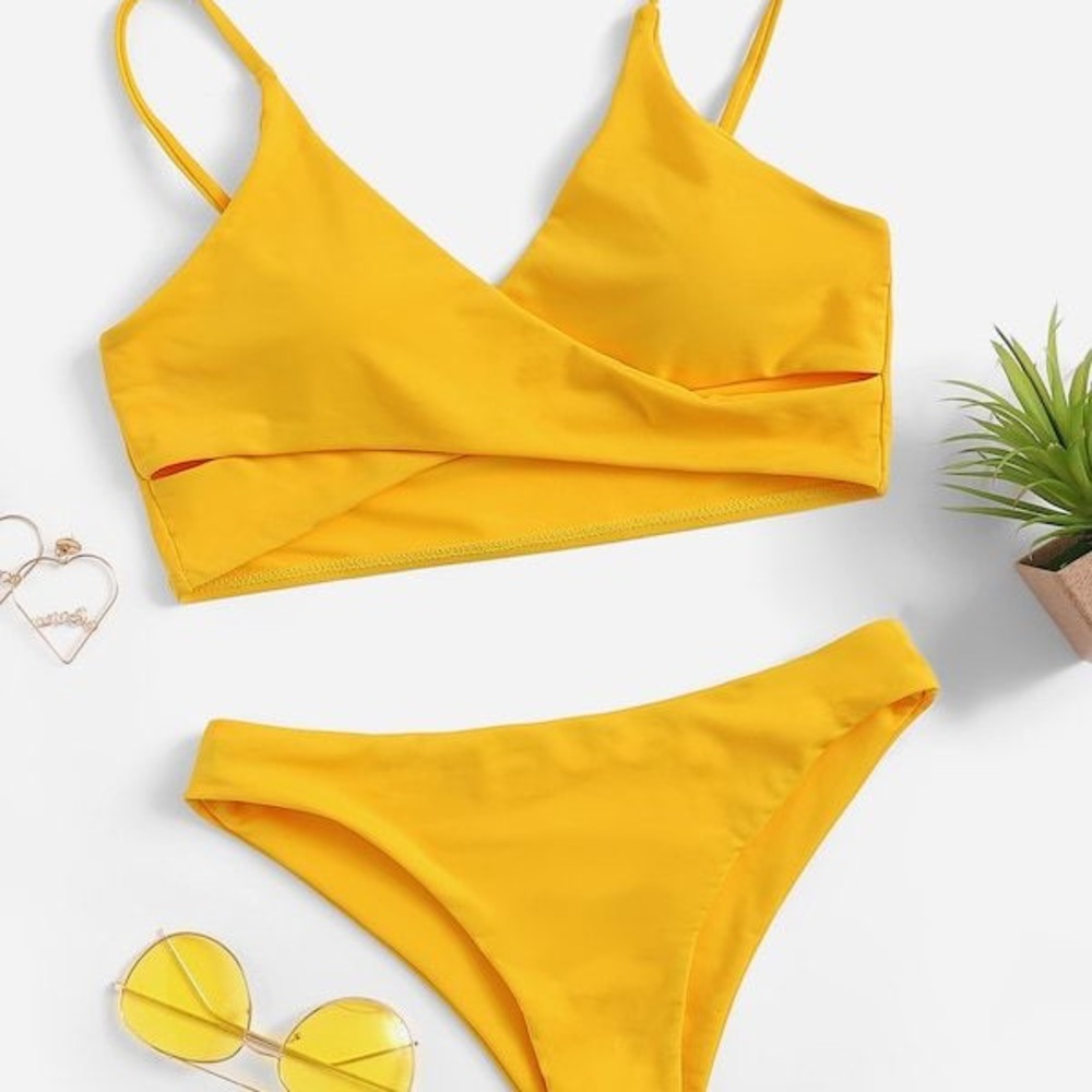 Yellow bathing suit